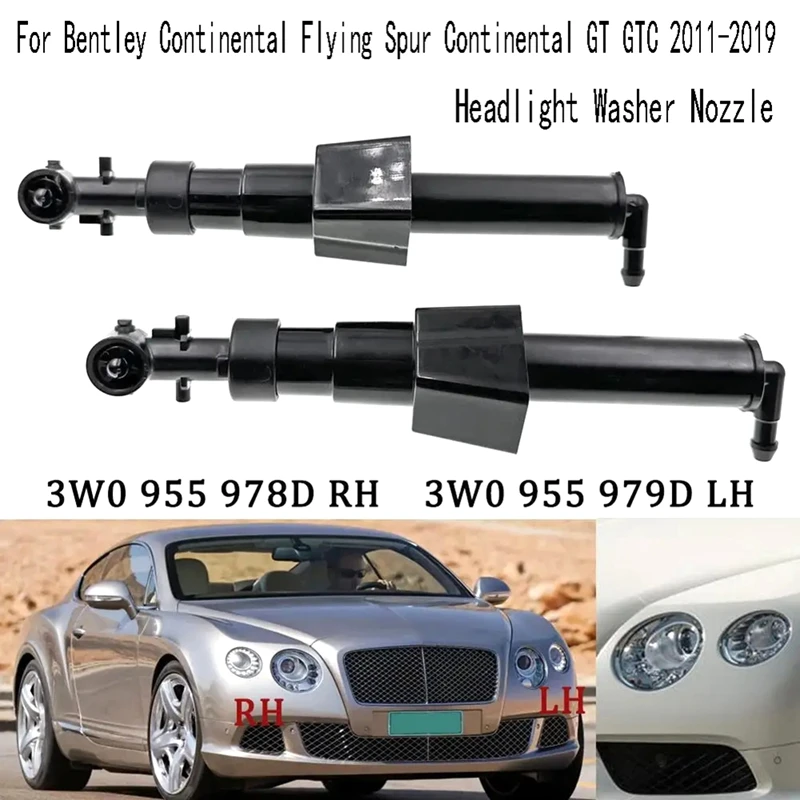 

Форсунка омывателя для автомобильных фар Bentley Continental Flying прямой Continental GT GTC 2011-2019, аксессуары