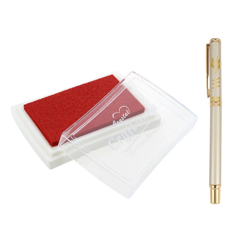 1 Pcs Ink Pad Ink Color Red Fingerprint Gift & 1 Pcs Metal Pen Signature Pen Ball Pen Pen
1 Pcs Ink Pad Ink Color Red Fingerprint Gift & 1 Pcs Metal Pen Signature Pen Ball Pen Pen
