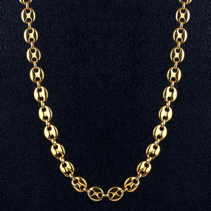 Kpop Nacklace 8mm Stainless Steel Coffee Bean Chain in Gold/ White Gold, 2$ Off For Every 10$ Spend
Kpop Nacklace 8mm Stainless Steel Coffee Bean Chain in Gold/ White Gold, 2$ Off For Every 10$ Spend