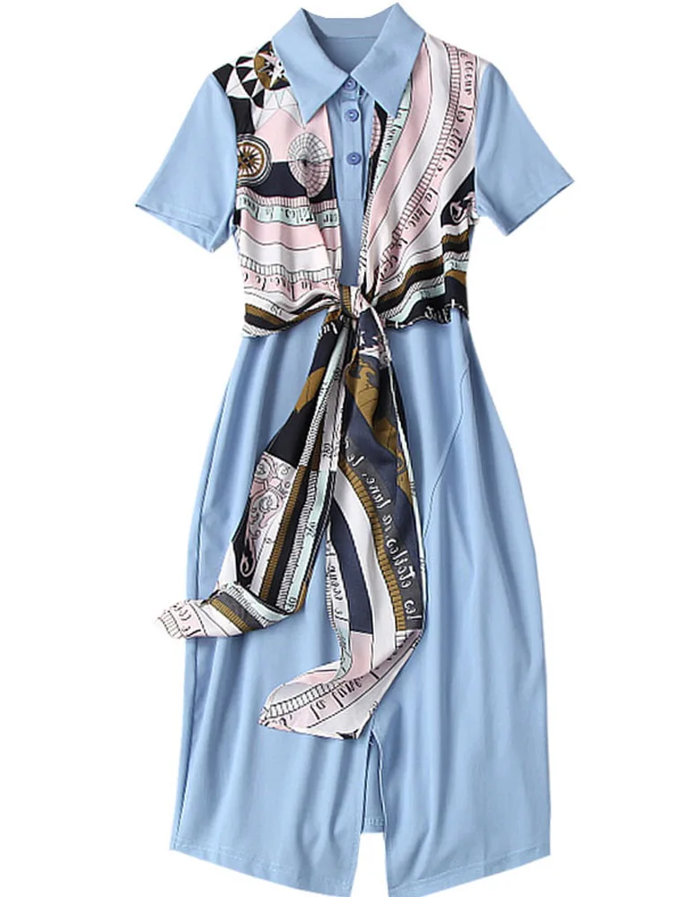 Micosoni Spring Summer Women's Clothing Design Print Stitching Irregular Fitted Waist Figure Flattering Short Sleeve Dresses
Micosoni Spring Summer Women's Clothing Design Print Stitching Irregular Fitted Waist Figure Flattering Short Sleeve Dresses