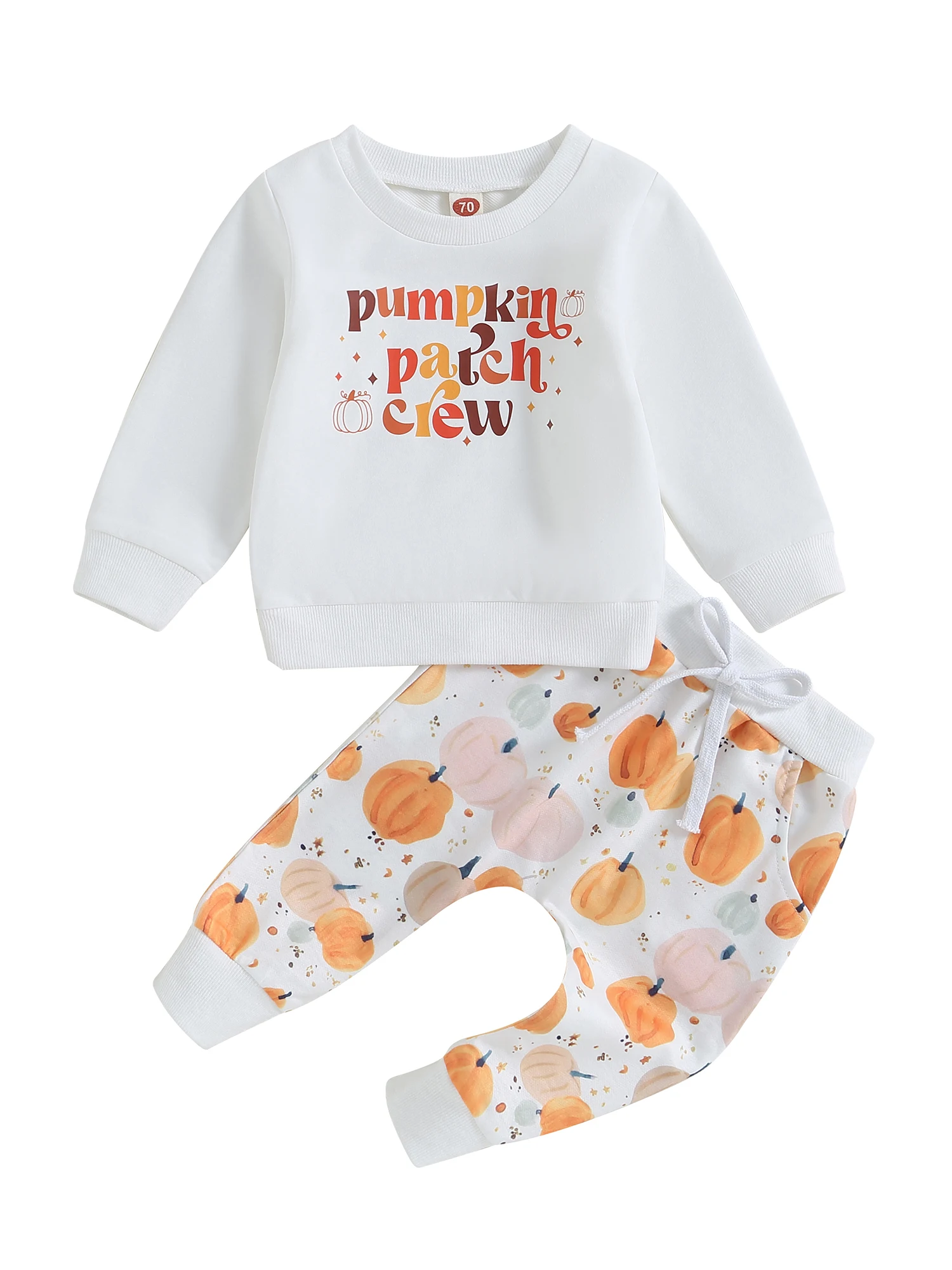 2Pcs Halloween Costumes for Infant Boys Girls Printed Crewneck Sweatshirt Drawstring Long Pants Matching Set
2Pcs Halloween Costumes for Infant Boys Girls Printed Crewneck Sweatshirt Drawstring Long Pants Matching Set