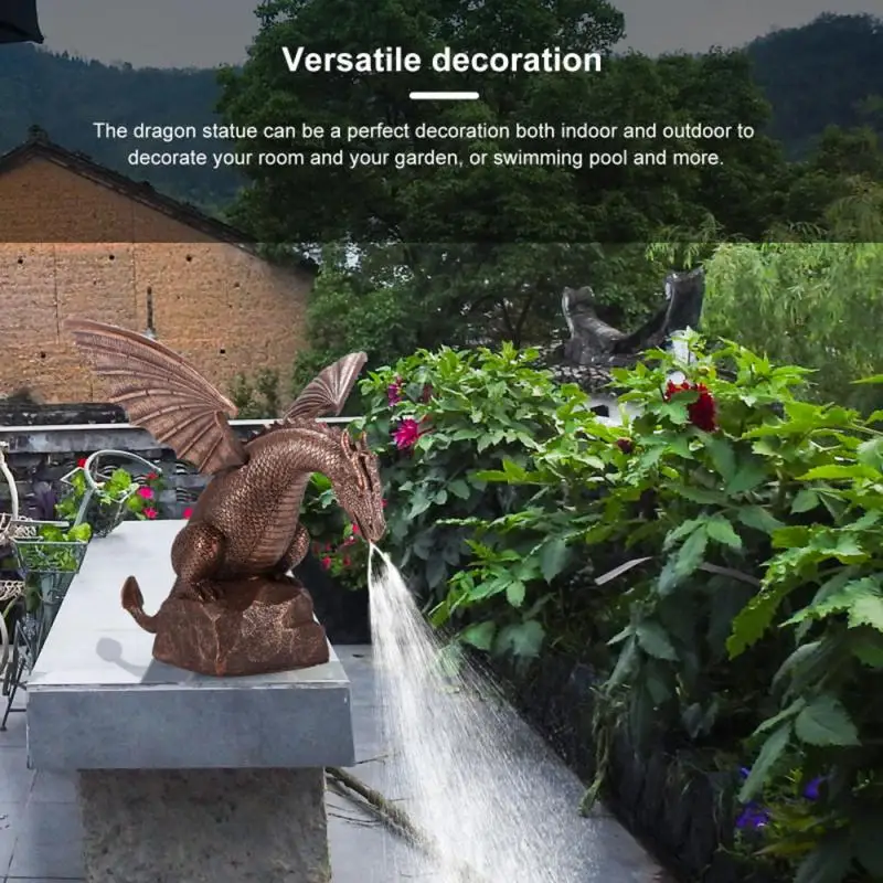 1Pcs Creative Garden Water Fountain Spray Dragon Water-Breathing Pattern Resin Fountain Statue High Quality For Garden Outdoor
1Pcs Creative Garden Water Fountain Spray Dragon Water-Breathing Pattern Resin Fountain Statue High Quality For Garden Outdoor