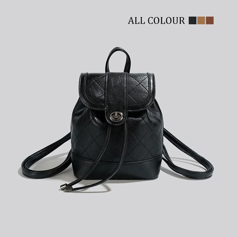 Fashion Joker soft leather retro rhombic shoulder bag female 2023 new fashion take popular mini travel bag. mini backpack 
Fashion Joker soft leather retro rhombic shoulder bag female 2023 new fashion take popular mini travel bag. mini backpack
