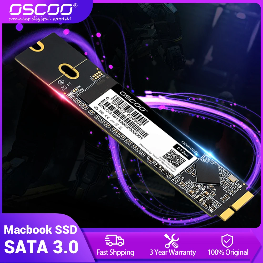 OSCOO Hard Disk SSD HDD for Macbook Air A1465 A1466 Pro A1425 A1398 Year 2012 Fast Speed Internal Harddrive 128GB 256GB 512GB
OSCOO Hard Disk SSD HDD for Macbook Air A1465 A1466 Pro A1425 A1398 Year 2012 Fast Speed Internal Harddrive 128GB 256GB 512GB