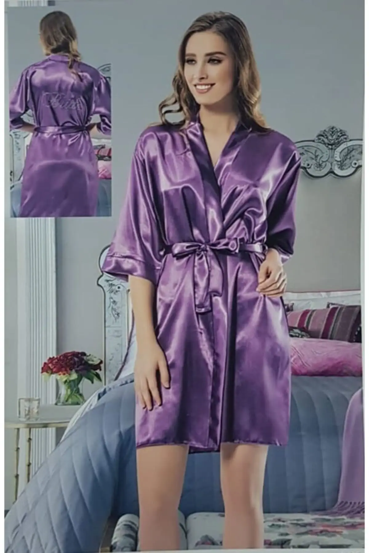 Dressing Gown Nilay Satin Stone Bride 656 Fashion Robe Robe Robe Sexy Peignoir Kimono Bride Sleepwear Night Gown
Dressing Gown Nilay Satin Stone Bride 656 Fashion Robe Robe Robe Sexy Peignoir Kimono Bride Sleepwear Night Gown