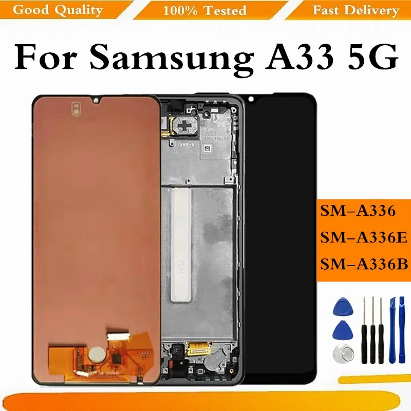 TFT для Samsung Galaxy A33 5G A336 дисплей A336B A336E ЖК-панель сенсорный экран дигитайзер для Samsung A336 сменный ЖК-дисплей с рамкой
TFT для Samsung Galaxy A33 5G A336 дисплей A336B A336E ЖК-панель сенсорный экран дигитайзер для Samsung A336 сменный ЖК-дисплей с рамкой