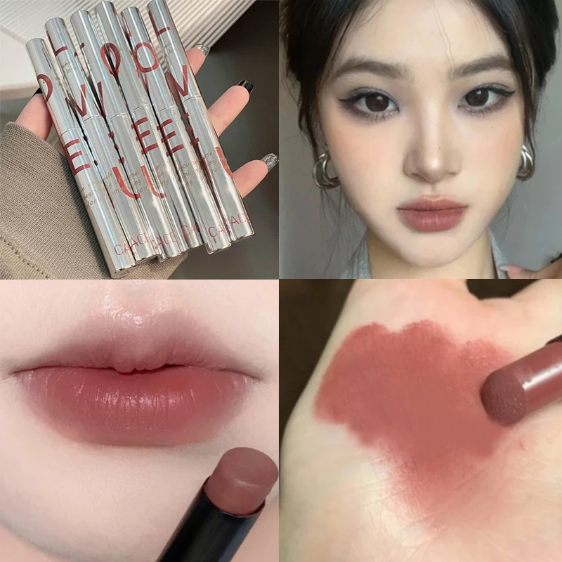 6 Colors Matte Lipstick Stick Easy To Color Lip Gloss Waterproof Long Lasting Moisturizing Nude Lipstick Natural Beauty Cosmetic
6 Colors Matte Lipstick Stick Easy To Color Lip Gloss Waterproof Long Lasting Moisturizing Nude Lipstick Natural Beauty Cosmetic