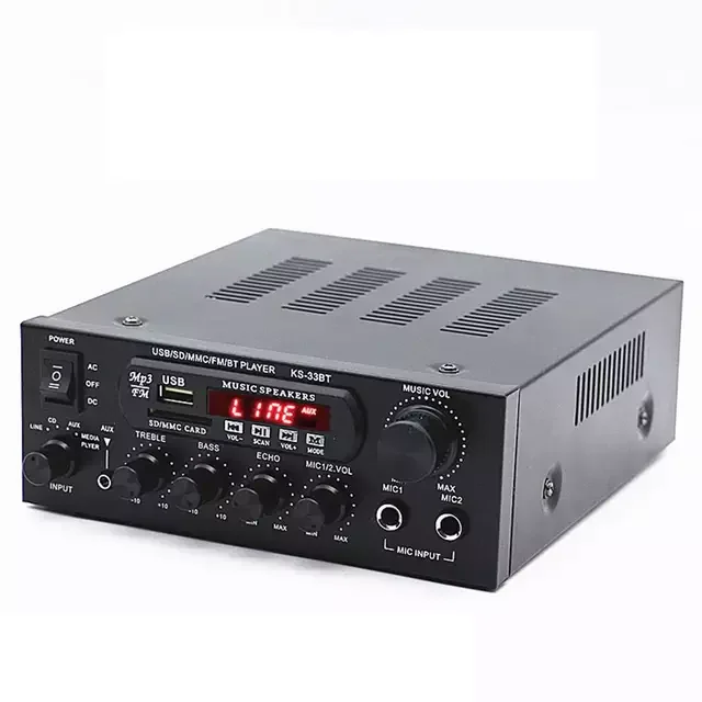 Home Amplifiers Audio 220V Bass Audio Power Bluetooth Digital Amplifier Hifi FM USB SD LED for Subwoofer Speakers
Home Amplifiers Audio 220V Bass Audio Power Bluetooth Digital Amplifier Hifi FM USB SD LED for Subwoofer Speakers