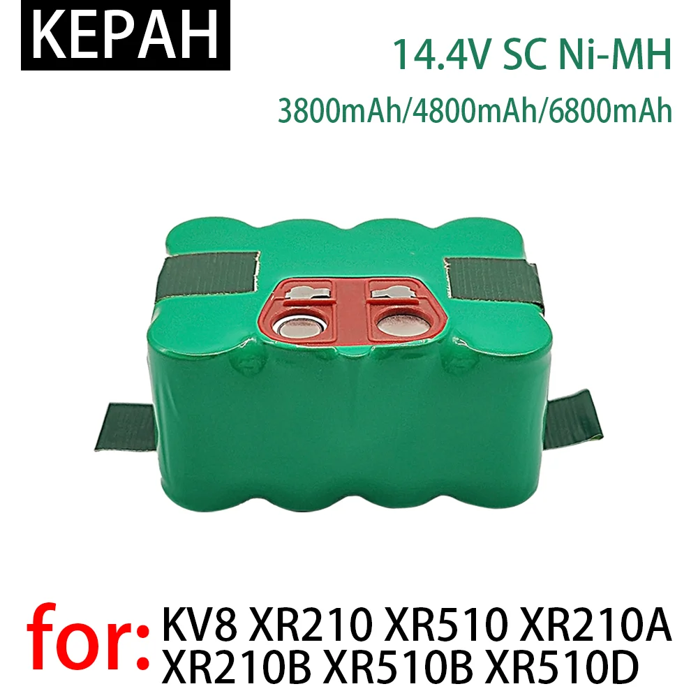 NEW 14.4V SC Ni-Mh Battery 3800mAh-4800mAh-6800mAh vacuum cleaner Kehr robot for KV8 XR210 XR510 XR210A XR210B XR510B XR510D
NEW 14.4V SC Ni-Mh Battery 3800mAh-4800mAh-6800mAh vacuum cleaner Kehr robot for KV8 XR210 XR510 XR210A XR210B XR510B XR510D