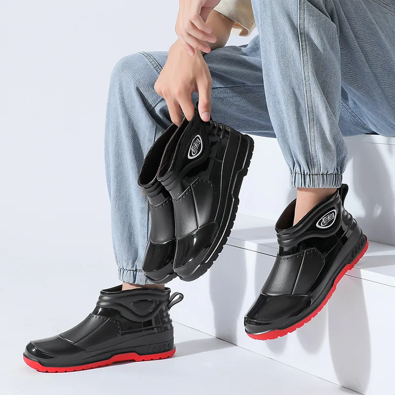 Men's Rubber Boots Waterproof Rain Shoes for Fishing Husband Ankle Galoshes Work and Safety Oil-proof Non-slip Kitchen Shoes Man
Men's Rubber Boots Waterproof Rain Shoes for Fishing Husband Ankle Galoshes Work and Safety Oil-proof Non-slip Kitchen Shoes Man