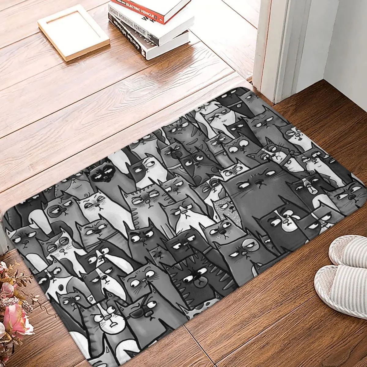 Suspicious Kitty Doormat Rug carpet Mat Footpad Bath mat Non-slip toilet Balcony Parlor durable Washable
Suspicious Kitty Doormat Rug carpet Mat Footpad Bath mat Non-slip toilet Balcony Parlor durable Washable