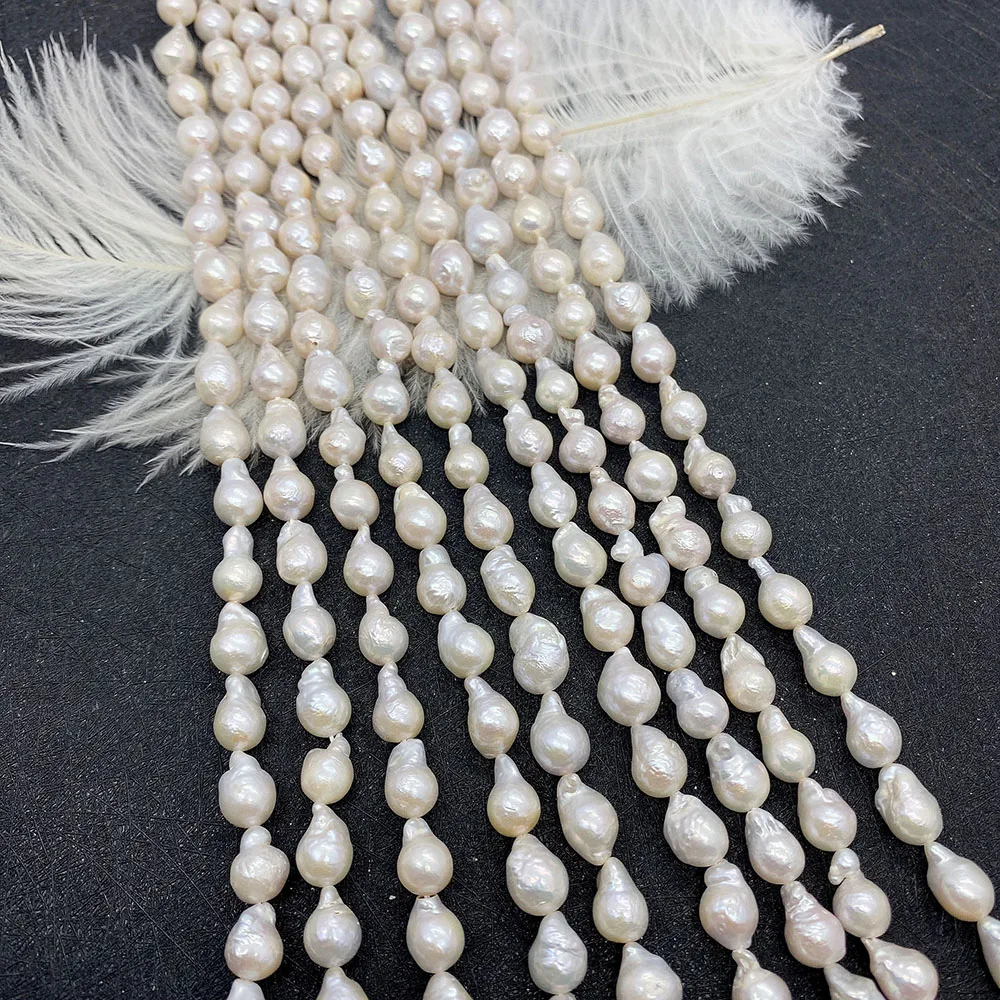 100% Natural Freshwater Pearl Baroque Irregular Tail Beads 7-8mm for Making Jewelry DIY Necklace Earrings Bracelet Accessories
100% Natural Freshwater Pearl Baroque Irregular Tail Beads 7-8mm for Making Jewelry DIY Necklace Earrings Bracelet Accessories