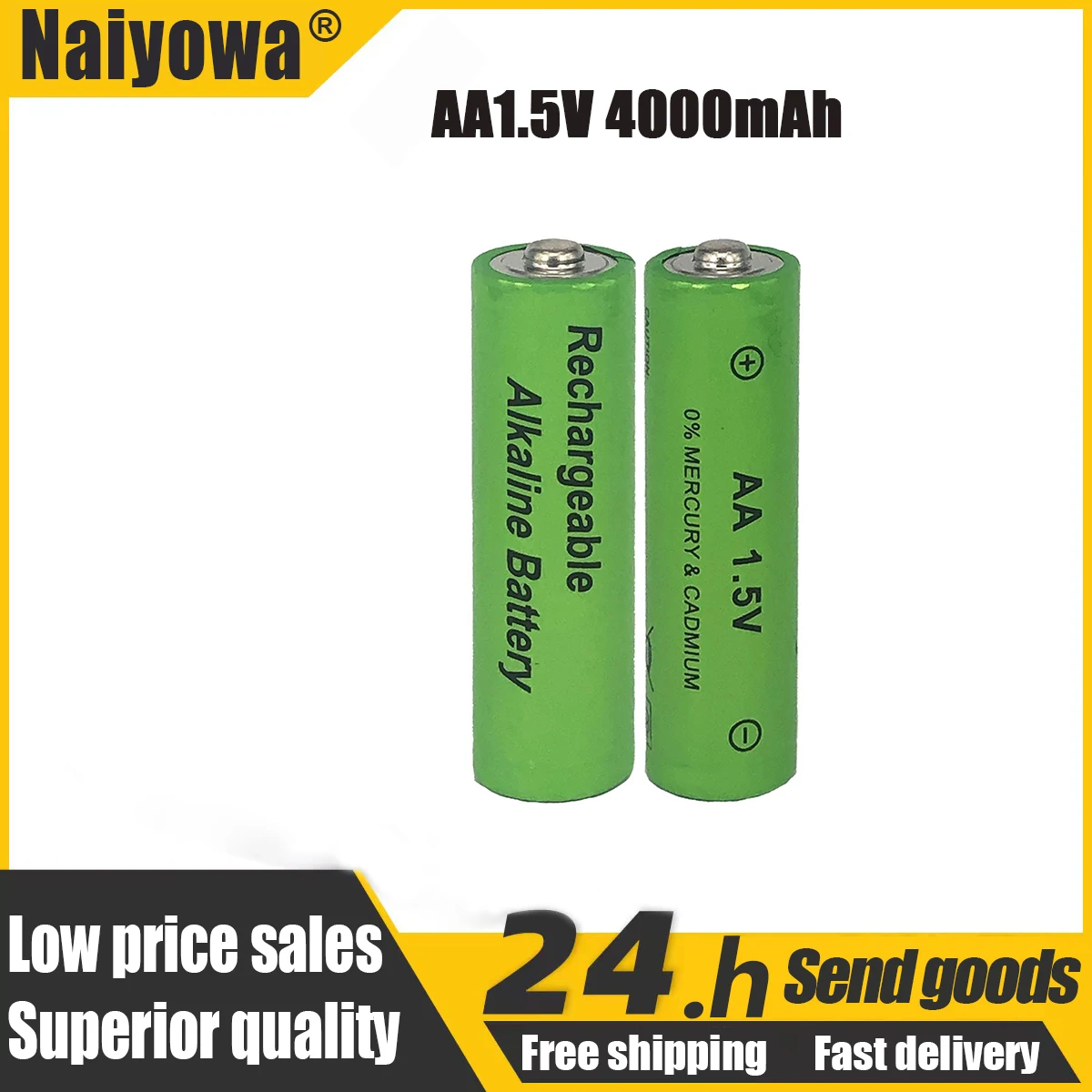 Brand AA rechargeable battery 4000mah 1.5V New Alkaline Rechargeable batery for led light toy mp3 + Free shipping
Brand AA rechargeable battery 4000mah 1.5V New Alkaline Rechargeable batery for led light toy mp3 + Free shipping
