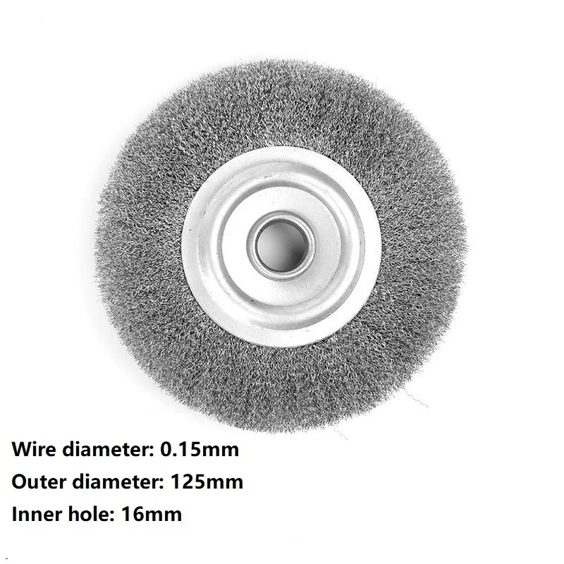 5inch Crimped Stainless Steel Wire Wheel Brush Bench Grinder Abrasive 16mm Hole For Appearance Cleaning/polishing.
5inch Crimped Stainless Steel Wire Wheel Brush Bench Grinder Abrasive 16mm Hole For Appearance Cleaning/polishing.