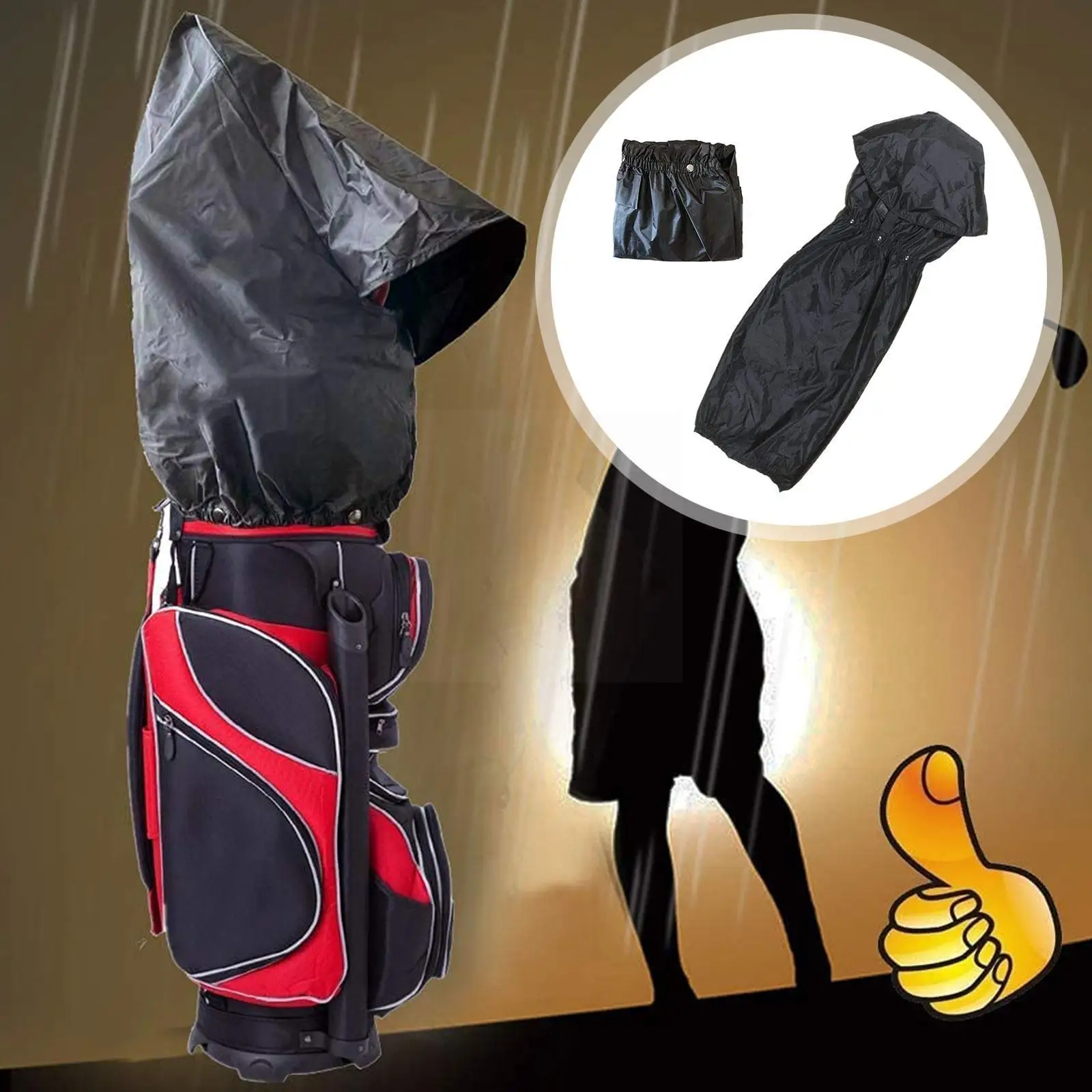 New Golf Rain Cover Foldable Waterproof Trolley Golf Cover Hood Rain Bag Color Black J1G5
New Golf Rain Cover Foldable Waterproof Trolley Golf Cover Hood Rain Bag Color Black J1G5