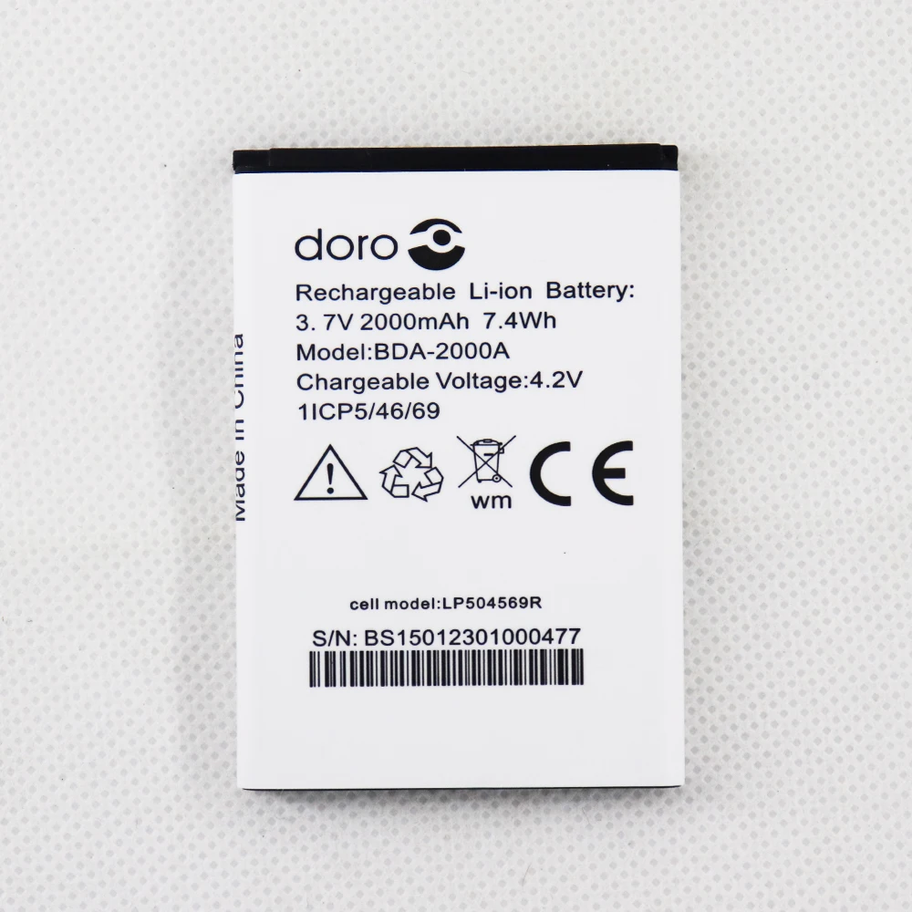 BDA-2000A Battery for Doro Liberto 825,822, 8030, 8031,SmartEasy 824, 8030, 8031 Cellphone
BDA-2000A Battery for Doro Liberto 825,822, 8030, 8031,SmartEasy 824, 8030, 8031 Cellphone