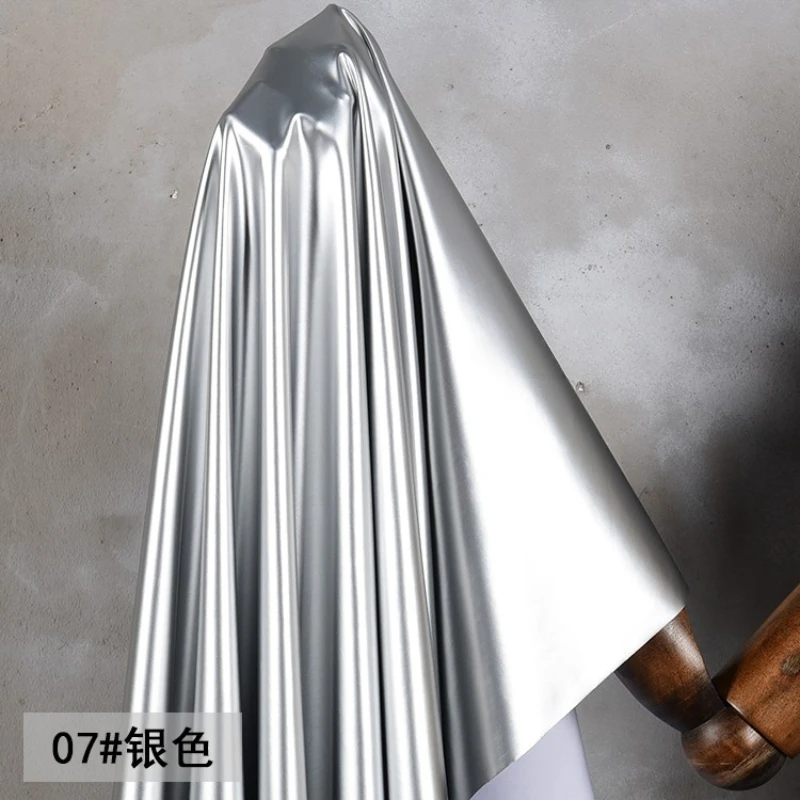 Fabric Width 50cmx145cm Bright Silver Gray Extremely Slippery Mirror Glossy Soft High Elastic Diy Leather Coat Handmade Clothing
Fabric Width 50cmx145cm Bright Silver Gray Extremely Slippery Mirror Glossy Soft High Elastic Diy Leather Coat Handmade Clothing