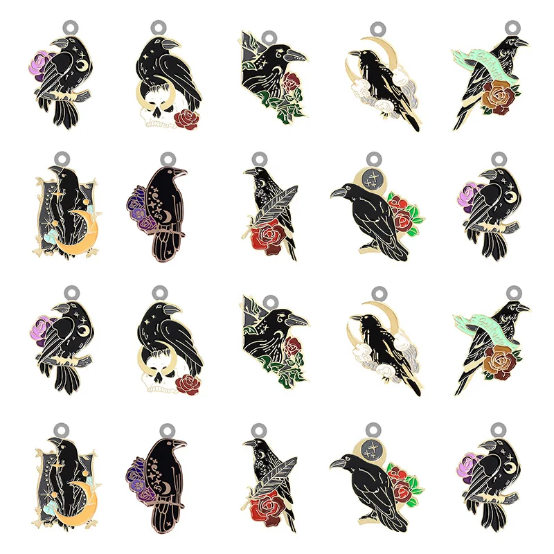 JWEIJIAO Crow New Creative Acrylic Pendant Epoxy Resin Jewelry Making Pendant Earrings Necklace Accessories For Friends
JWEIJIAO Crow New Creative Acrylic Pendant Epoxy Resin Jewelry Making Pendant Earrings Necklace Accessories For Friends