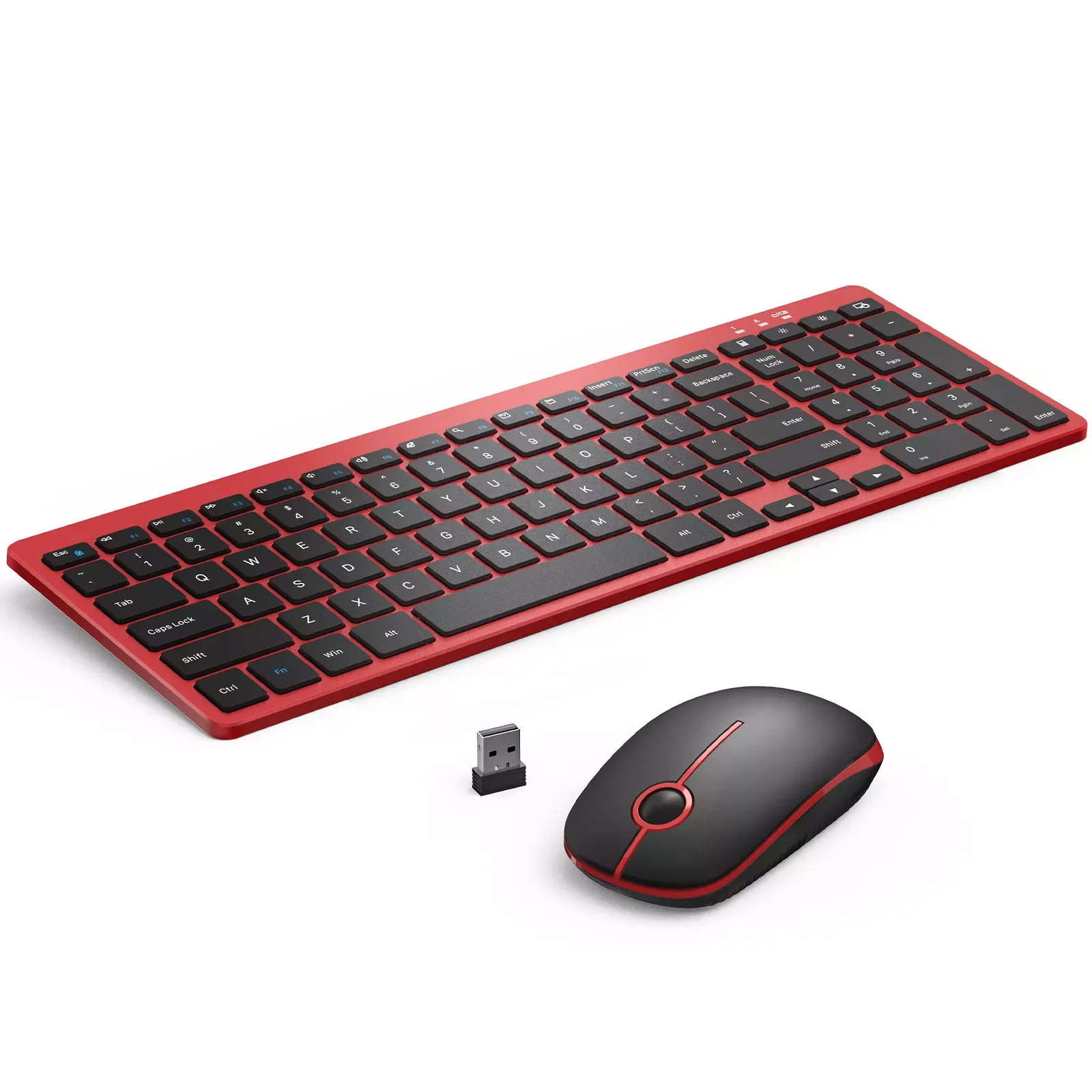 Jelly Comb 2.4G Wireless Keyboard and Mouse Combo Ultra Slim Wireless Keyboard Mouse Silent with 12 Function Keys and Auto Sleep
Jelly Comb 2.4G Wireless Keyboard and Mouse Combo Ultra Slim Wireless Keyboard Mouse Silent with 12 Function Keys and Auto Sleep