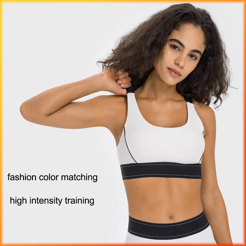 With Logo Sports Bra Two Tone Adjustable Straps Fitness Running Tight Top Breathable Stretch Yoga Gather Chest Underwear Women
With Logo Sports Bra Two Tone Adjustable Straps Fitness Running Tight Top Breathable Stretch Yoga Gather Chest Underwear Women
