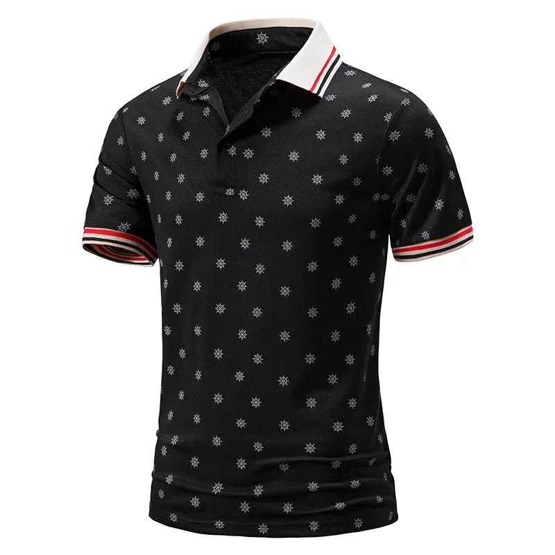 2023 Summer Men's Fashion Korean POLO Shirt Printed Polo Collar Thin Polo Shan Youth Slim Fit Casual Sports T-shirt Short Sleeve
2023 Summer Men's Fashion Korean POLO Shirt Printed Polo Collar Thin Polo Shan Youth Slim Fit Casual Sports T-shirt Short Sleeve