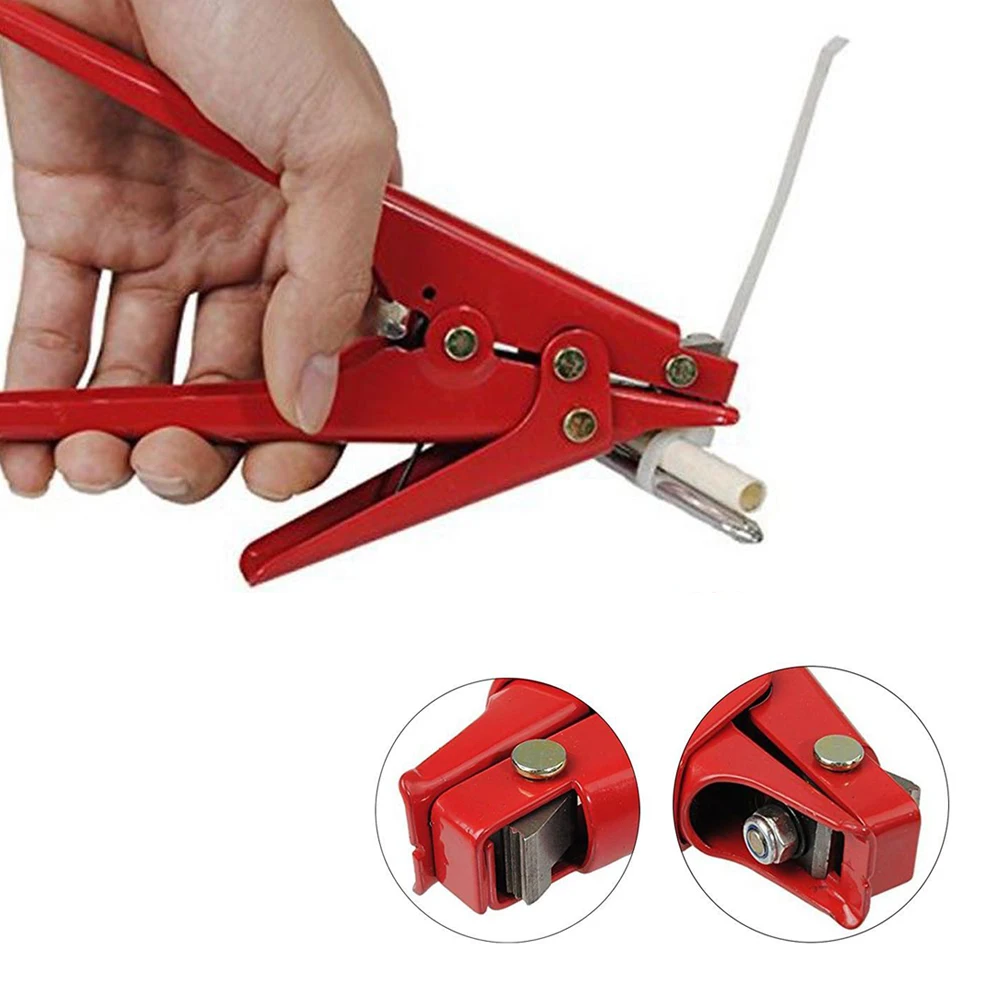 Red 2.4-9 mm Cable Tie Gun Tensioning and Cutting Tool for Plastic Nylon Cable Tie plier or Fasteners circlipstang
Red 2.4-9 mm Cable Tie Gun Tensioning and Cutting Tool for Plastic Nylon Cable Tie plier or Fasteners circlipstang