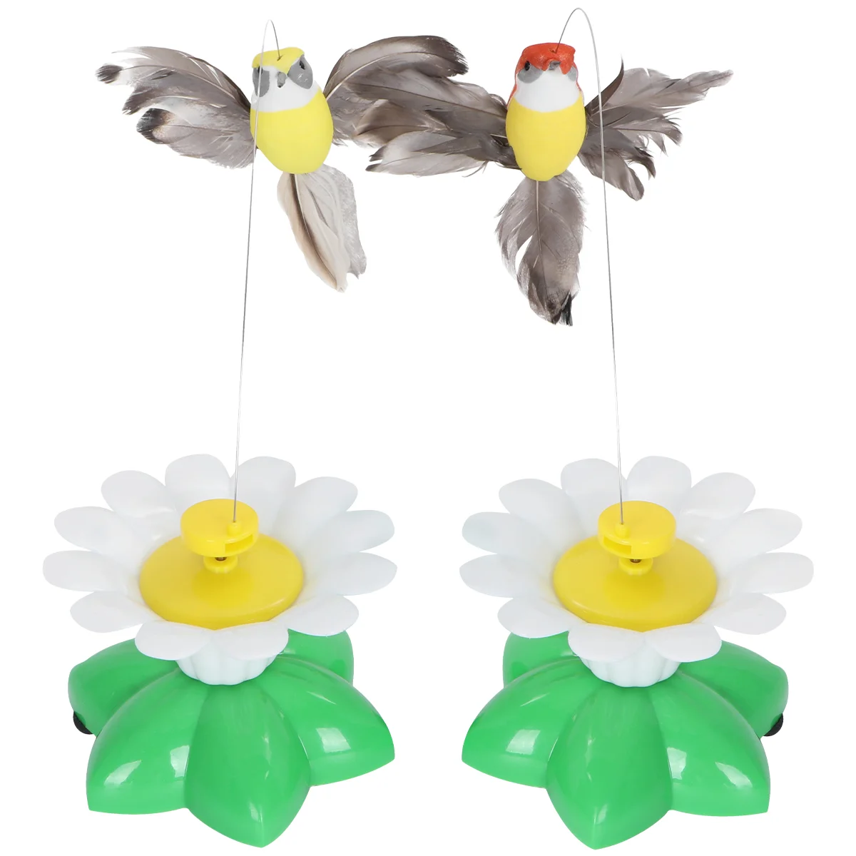 2pcs Cat Interactive Teaser Toys Electronic Rotating Bird Playing Toys for Kitten Cat
2pcs Cat Interactive Teaser Toys Electronic Rotating Bird Playing Toys for Kitten Cat