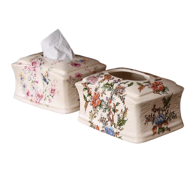 Vintage Ceramic Tissue Box Ornaments Kitchen Napkin Storage Box Wc Paper Container Desktop Toilet Paper Holder Home Decoration
Vintage Ceramic Tissue Box Ornaments Kitchen Napkin Storage Box Wc Paper Container Desktop Toilet Paper Holder Home Decoration