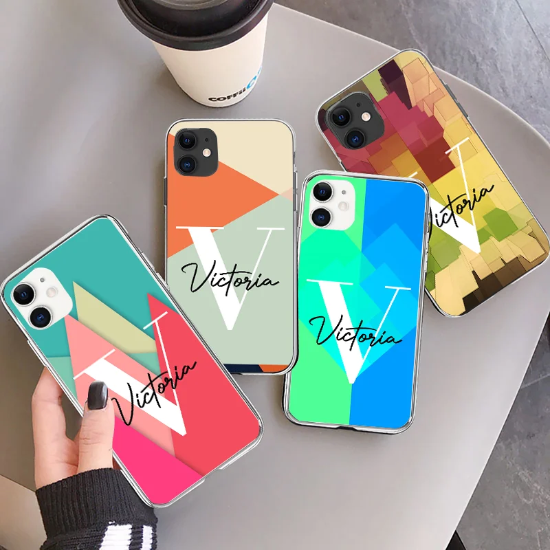 Custom 3D Colorful Pattern Name Phone Case For iPhone 14 13 12 11 Pro Max X XR XS 7 8 Plus Personalized Transparent Soft Cover
Custom 3D Colorful Pattern Name Phone Case For iPhone 14 13 12 11 Pro Max X XR XS 7 8 Plus Personalized Transparent Soft Cover