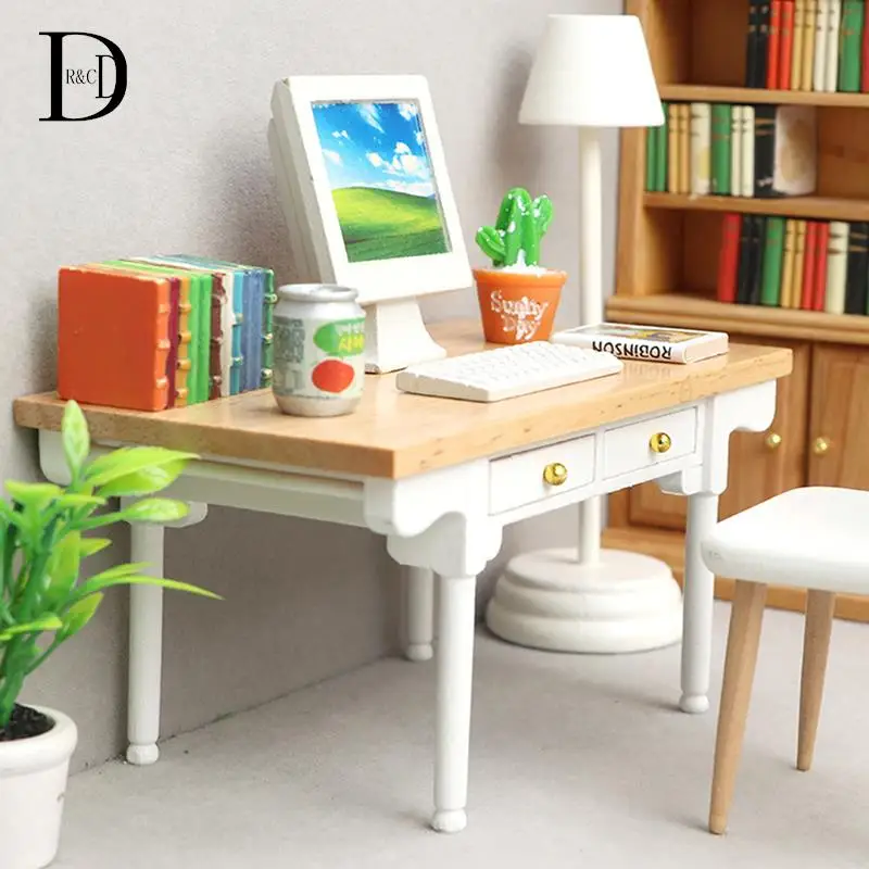 1Pcs 1/12 Red Wooden Desk Writing Study Desk Computer Chair School Desk Furniture Model Toy Dollhouse Decor
1Pcs 1/12 Red Wooden Desk Writing Study Desk Computer Chair School Desk Furniture Model Toy Dollhouse Decor