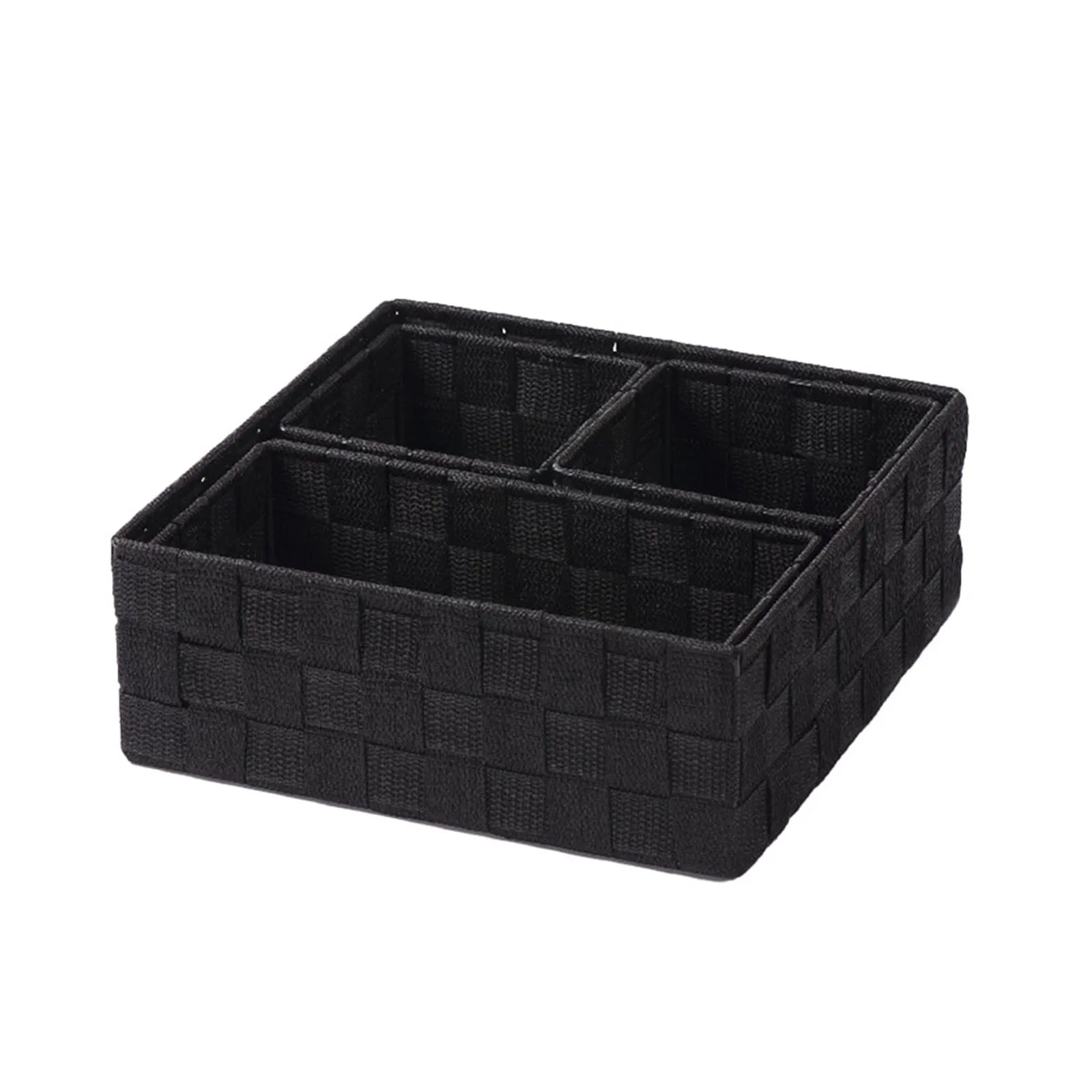 Basket Woven Storage 550 Grams ABS Box Brown Decorative 1 Pc 26*26*9.5cm Compartmentalized Miscellaneous Basket
Basket Woven Storage 550 Grams ABS Box Brown Decorative 1 Pc 26*26*9.5cm Compartmentalized Miscellaneous Basket