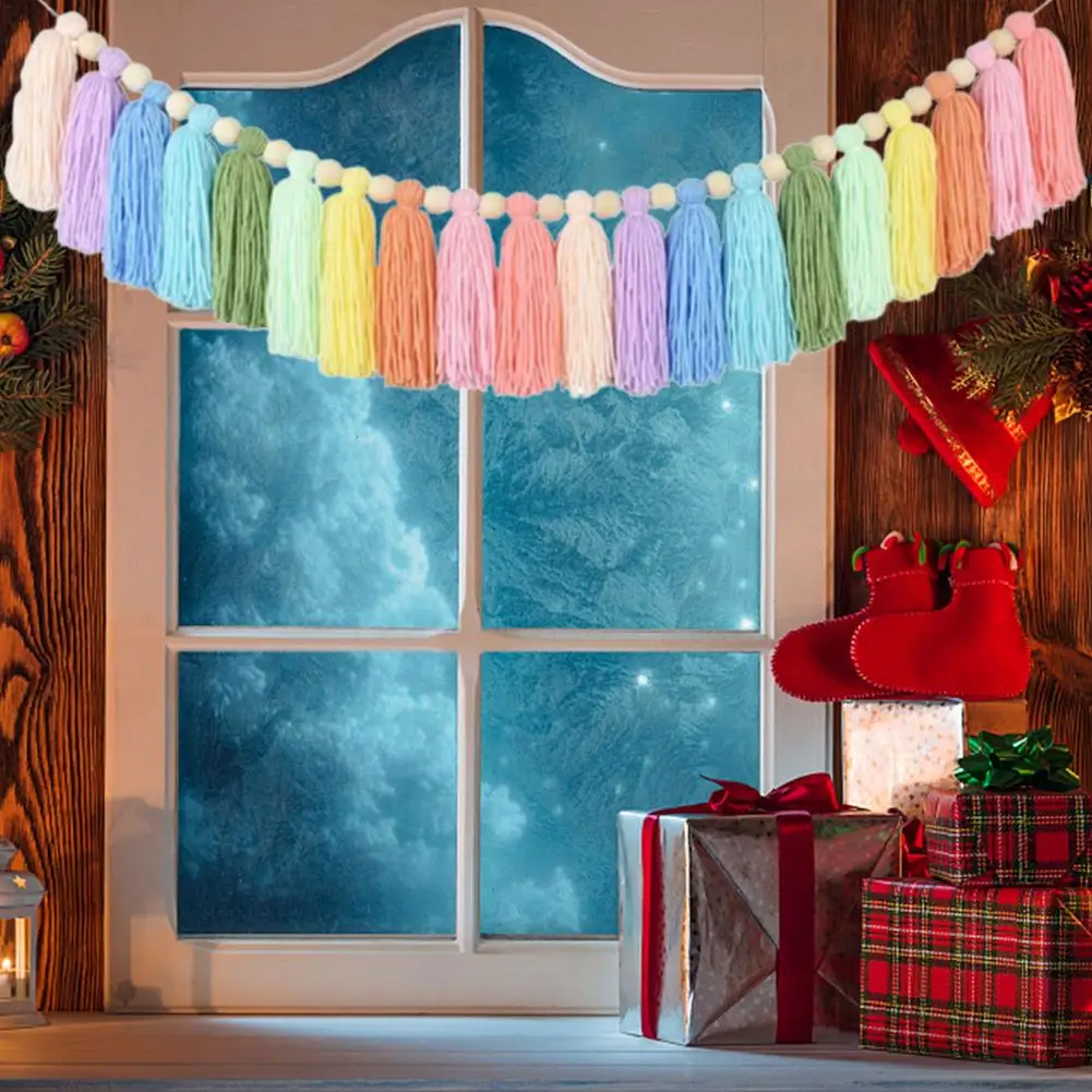 Pastel Rainbow Tassel Garland Colorful Banner Pom Pom Spring Easter Garland Wood Bead Fiesta Girls Bedroom Wall Baby Decor
Pastel Rainbow Tassel Garland Colorful Banner Pom Pom Spring Easter Garland Wood Bead Fiesta Girls Bedroom Wall Baby Decor