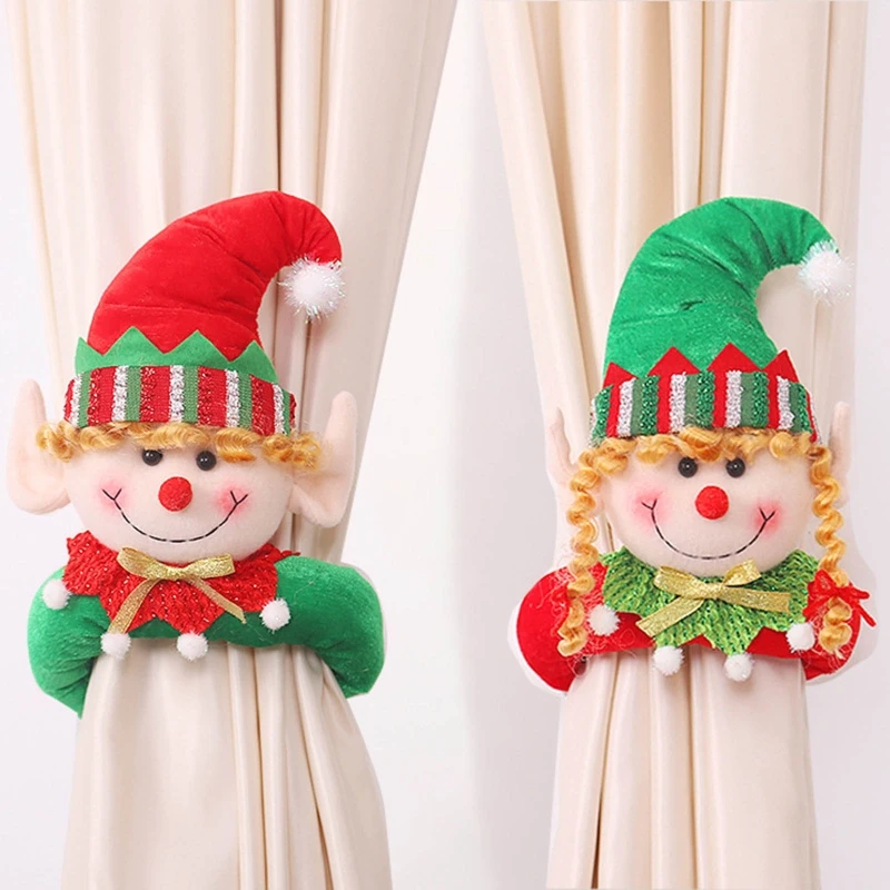 Christmas Curtain Buckle Elf Curtain Buckle Doll Curtain Buckle Doll Window Decorations for Home Hotel Christmas Decor
Christmas Curtain Buckle Elf Curtain Buckle Doll Curtain Buckle Doll Window Decorations for Home Hotel Christmas Decor