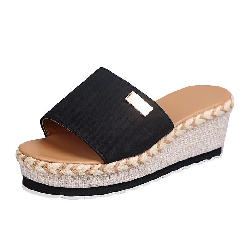 Plus Size 35-43 Wedge Slippers for Women 2023 Summer Thick Sole Platform Sandals Woman Lightweight Non Slip Casual Slippers
Plus Size 35-43 Wedge Slippers for Women 2023 Summer Thick Sole Platform Sandals Woman Lightweight Non Slip Casual Slippers