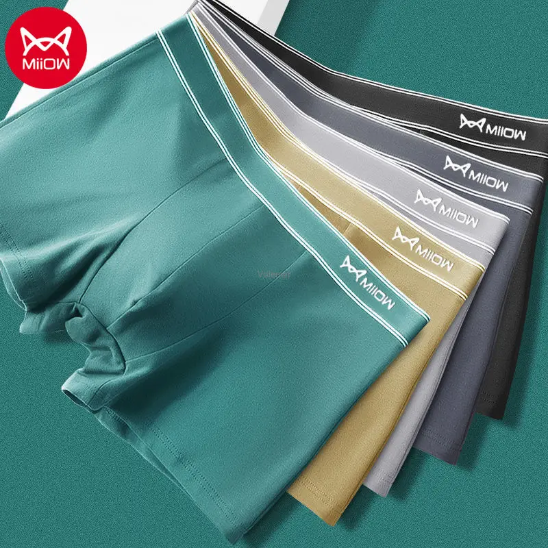 MiiOW 3pcs Seamless Cotton Boxers Shorts Antibacterial Men's Solid Boxer Shorts Breathable Underpants Comfortable Male Underwear
MiiOW 3pcs Seamless Cotton Boxers Shorts Antibacterial Men's Solid Boxer Shorts Breathable Underpants Comfortable Male Underwear
