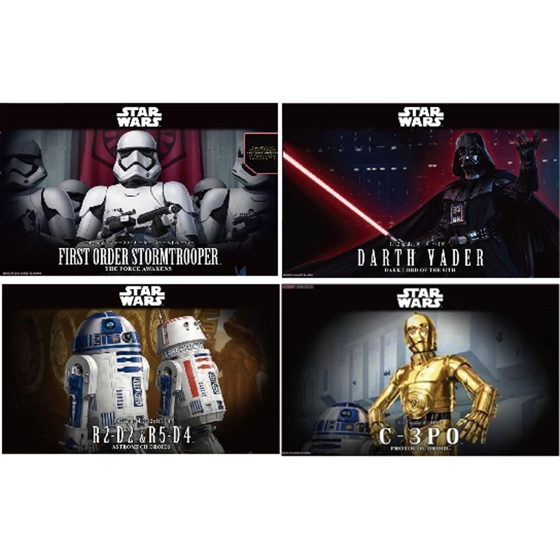 In Stock Star wars Darth Vader c-3po R2-D2 storm trooper Action Figures Assembled Collection Model Toys For Boys Gift
In Stock Star wars Darth Vader c-3po R2-D2 storm trooper Action Figures Assembled Collection Model Toys For Boys Gift