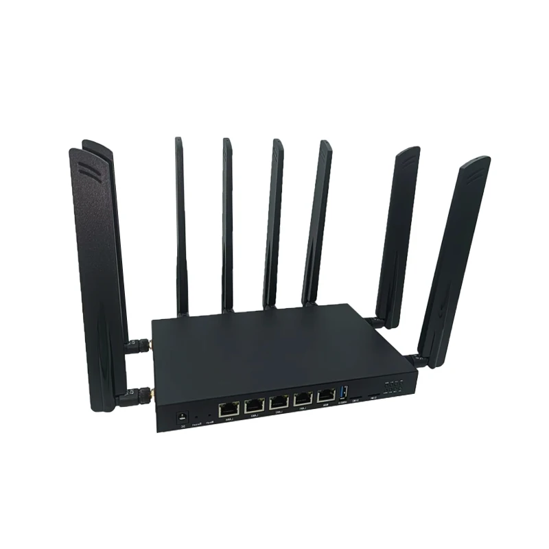 Gigabit Dual Band Wifi6 Router 12V DC Power 1800Mbps 5g Router Sim Openwrt Wifi Router 5g With 8 Antenna
Gigabit Dual Band Wifi6 Router 12V DC Power 1800Mbps 5g Router Sim Openwrt Wifi Router 5g With 8 Antenna