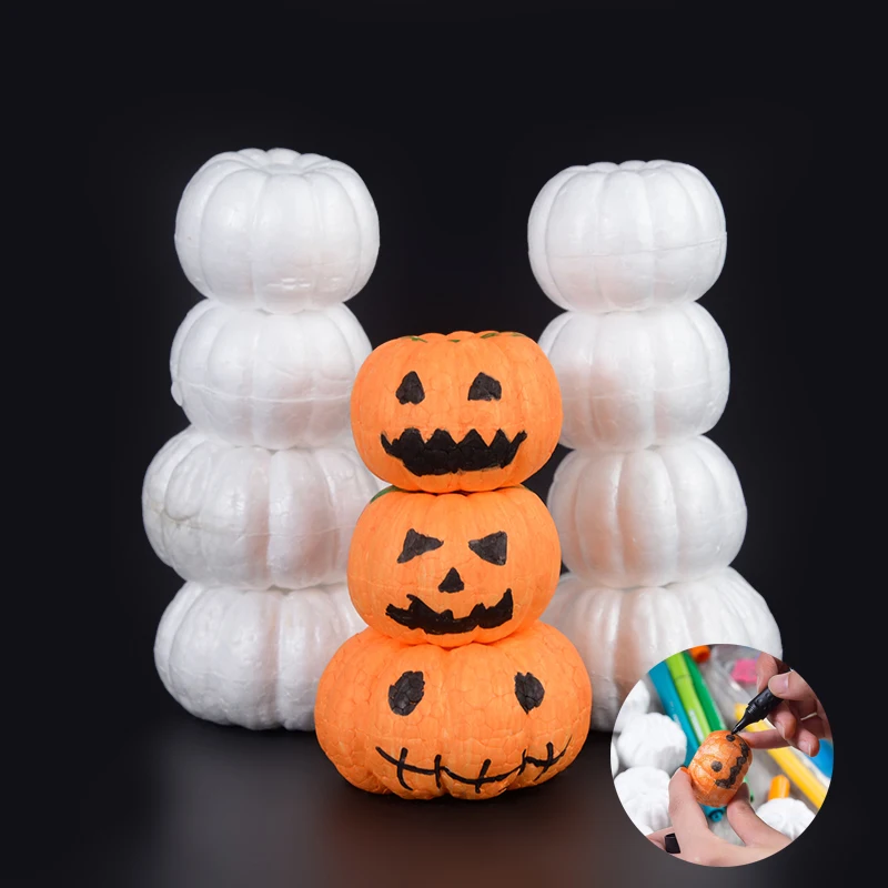 10pcs White Foam Pumpkin Models Artificial Pumpkins DIY Handmade Craft Accessories Kids Gift Halloween Party Decoration Ornament
10pcs White Foam Pumpkin Models Artificial Pumpkins DIY Handmade Craft Accessories Kids Gift Halloween Party Decoration Ornament