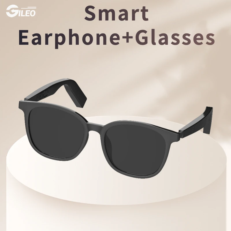 GILEO Bluetooth Earphone Glasses All in 1 Smart Sunglasses Wireless Music Headset Audio Waterproof Eyeglasses
GILEO Bluetooth Earphone Glasses All in 1 Smart Sunglasses Wireless Music Headset Audio Waterproof Eyeglasses