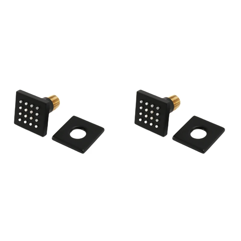 2X Shower Spa Brass Square Massage Body Jets Spray Body Shower Head, Brushed Nickel Matte Black
2X Shower Spa Brass Square Massage Body Jets Spray Body Shower Head, Brushed Nickel Matte Black