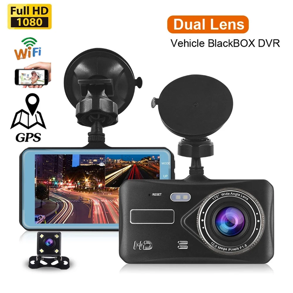 Car DVR WiFi 4.0 Full HD 1080P Dash Cam Rear View Camera Video Recorder Auto Parking Monitor Night Vision Black Box GPS Tracker
Car DVR WiFi 4.0 Full HD 1080P Dash Cam Rear View Camera Video Recorder Auto Parking Monitor Night Vision Black Box GPS Tracker