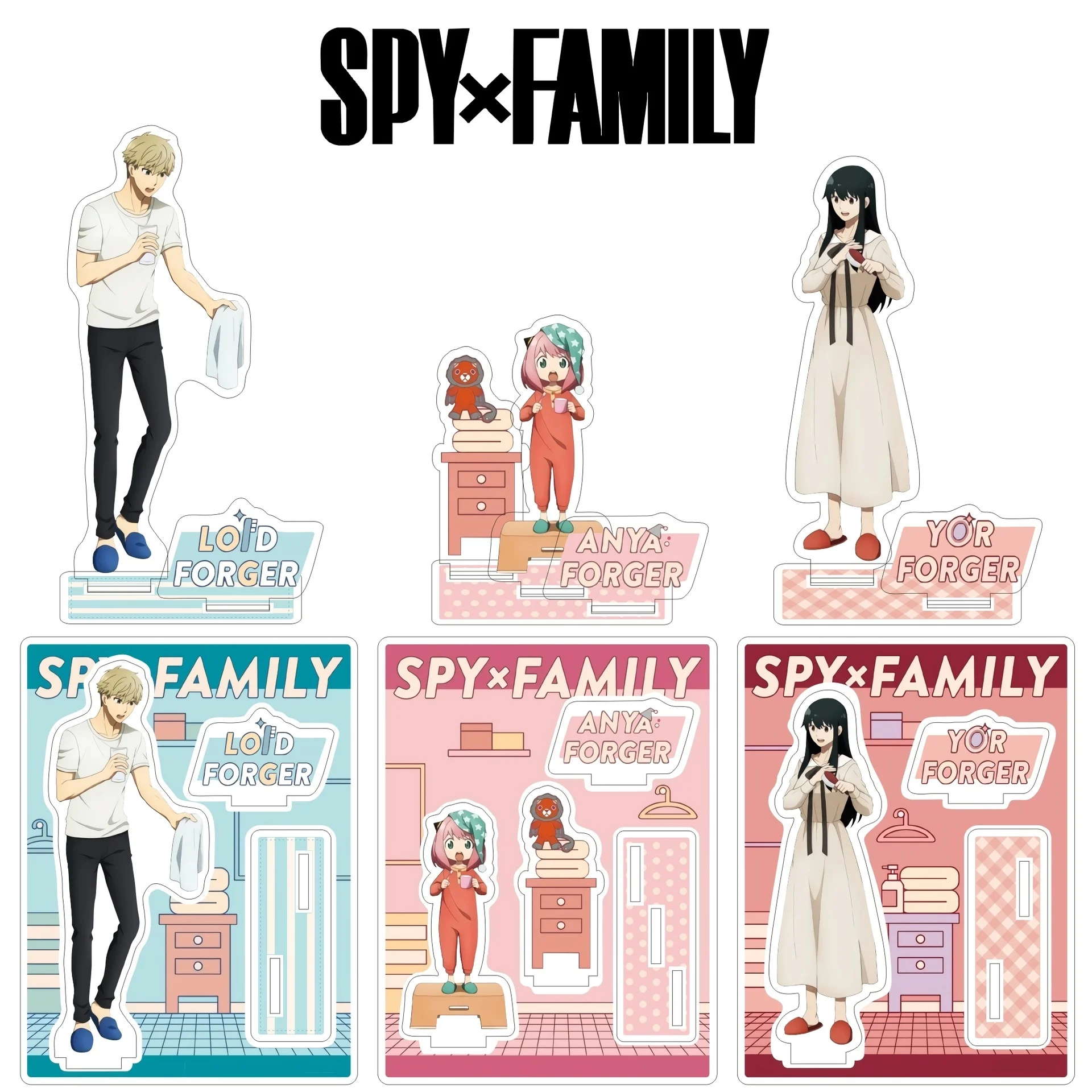 Anime Spy Play House FAMILY Exquisite Acrylic Dolls Stand Table Decorations Ornaments Collections Cute Sets Lloyd Ania Gifts
Anime Spy Play House FAMILY Exquisite Acrylic Dolls Stand Table Decorations Ornaments Collections Cute Sets Lloyd Ania Gifts