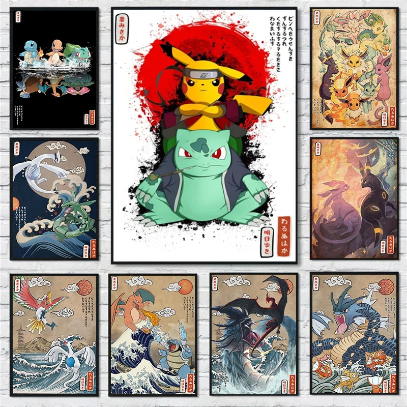 Покемон винтажные постеры Eevee Charizard Сквиртл Gyarados Lugia Rayquaza Холст Живопись стены картины Спальня украшение для дома
Покемон винтажные постеры Eevee Charizard Сквиртл Gyarados Lugia Rayquaza Холст Живопись стены картины Спальня украшение для дома