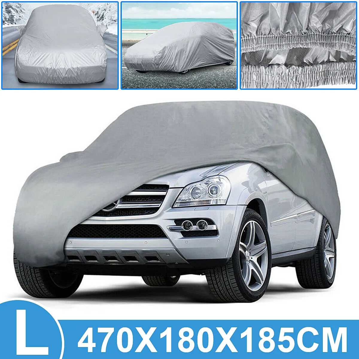 470x180x185CM Universal Car Covers Size Indoor Outdoor Full Auot Cover Sun UV Snow Dust Resistant Protection Cover for Sedan SUV
470x180x185CM Universal Car Covers Size Indoor Outdoor Full Auot Cover Sun UV Snow Dust Resistant Protection Cover for Sedan SUV