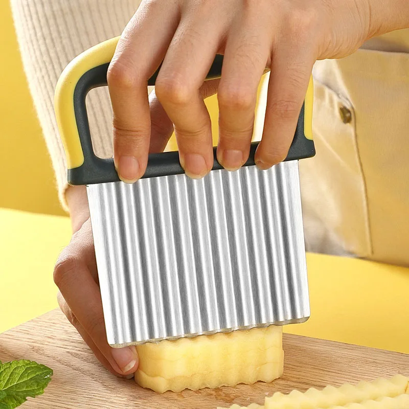 Potato Cutter Chips French Fry Maker Peelers Cut Fruit Vegetable Tools Kitchen Accessories Knife Chopper Crinkle Wavy Slicer
Potato Cutter Chips French Fry Maker Peelers Cut Fruit Vegetable Tools Kitchen Accessories Knife Chopper Crinkle Wavy Slicer