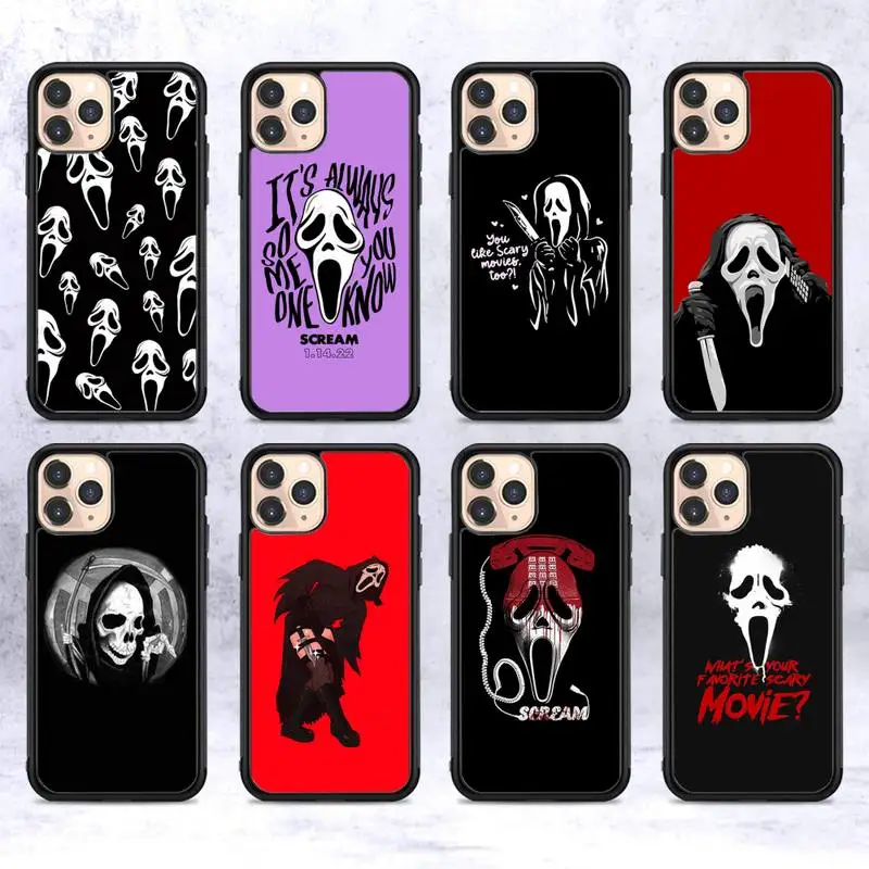 Scream ghost Horror Funny Phone Case Silicone PC+TPU Case for iPhone 11 12 13 Pro Max 8 7 6 Plus X SE XR Hard Fundas 
Scream ghost Horror Funny Phone Case Silicone PC+TPU Case for iPhone 11 12 13 Pro Max 8 7 6 Plus X SE XR Hard Fundas