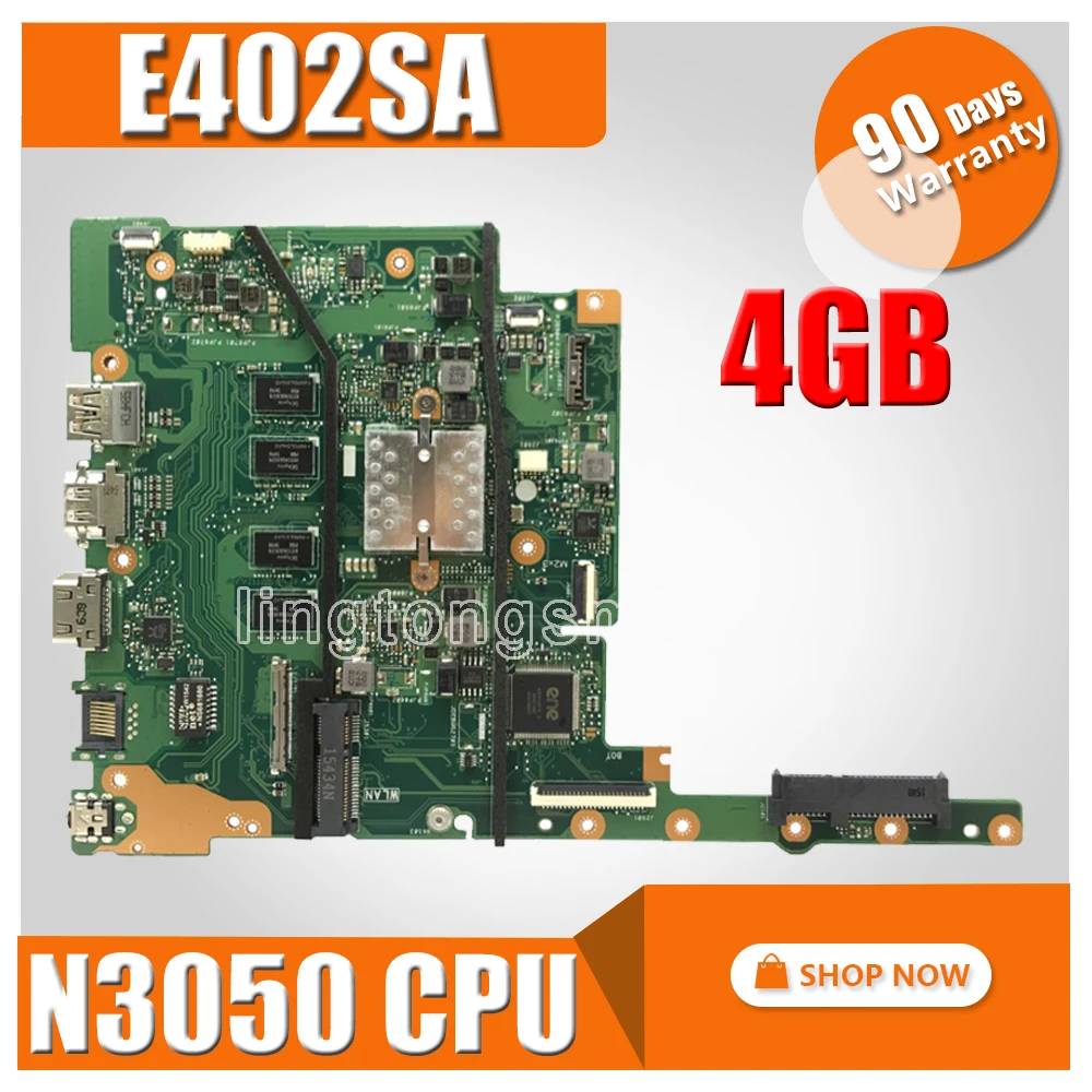 E502SA E402SA motherboard For Asus E402SA E502SA E402S E502S E402 E502 Laptop motherboard N3050 4GB RAM E402SA mainboard test ok
E502SA E402SA motherboard For Asus E402SA E502SA E402S E502S E402 E502 Laptop motherboard N3050 4GB RAM E402SA mainboard test ok