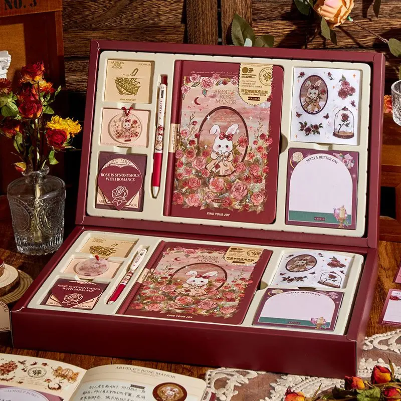 Роза и кролик, корейские технические журналы, Подарочная коробка, набор для дневника, офисные принадлежности, Cuadernos, Подарочная программа для студентов
Роза и кролик, корейские технические журналы, Подарочная коробка, набор для дневника, офисные принадлежности, Cuadernos, Подарочная программа для студентов