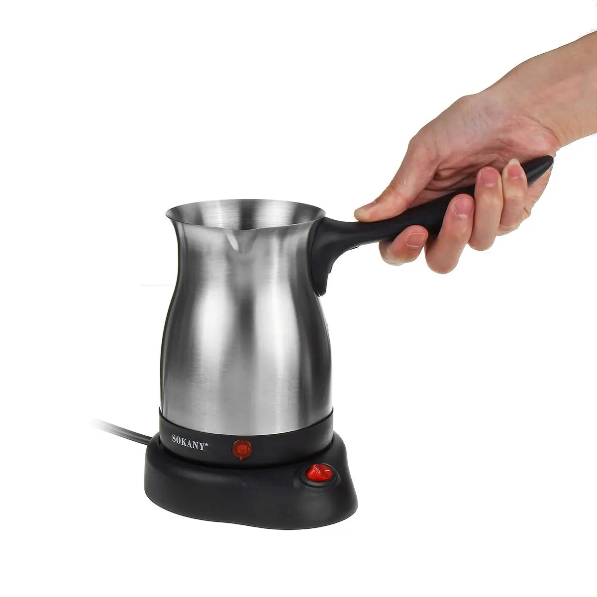 800W Portable Electric Coffee Maker Turkish Greek Coffee Machine Stainless Steel Separated Home Office Espresso Tea Moka Pot
800W Portable Electric Coffee Maker Turkish Greek Coffee Machine Stainless Steel Separated Home Office Espresso Tea Moka Pot