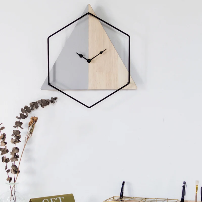 Creative Wall Clock Iron Wood Design Simple Home Clock Fashion Living Room Personality Art Nordic Ins Wall Clock Home Decoration
Creative Wall Clock Iron Wood Design Simple Home Clock Fashion Living Room Personality Art Nordic Ins Wall Clock Home Decoration